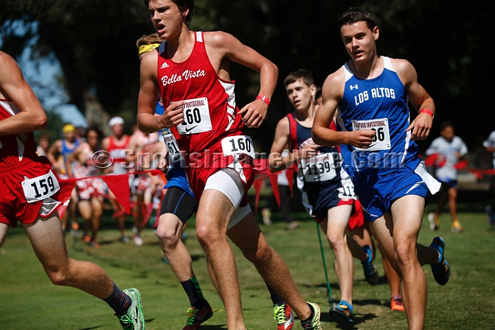 2014StanfordD2Boys-061.JPG - D2 boys race at the Stanford Invitational, September 27, Stanford Golf Course, Stanford, California.
